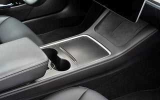 Center console section of a Tesla Highland