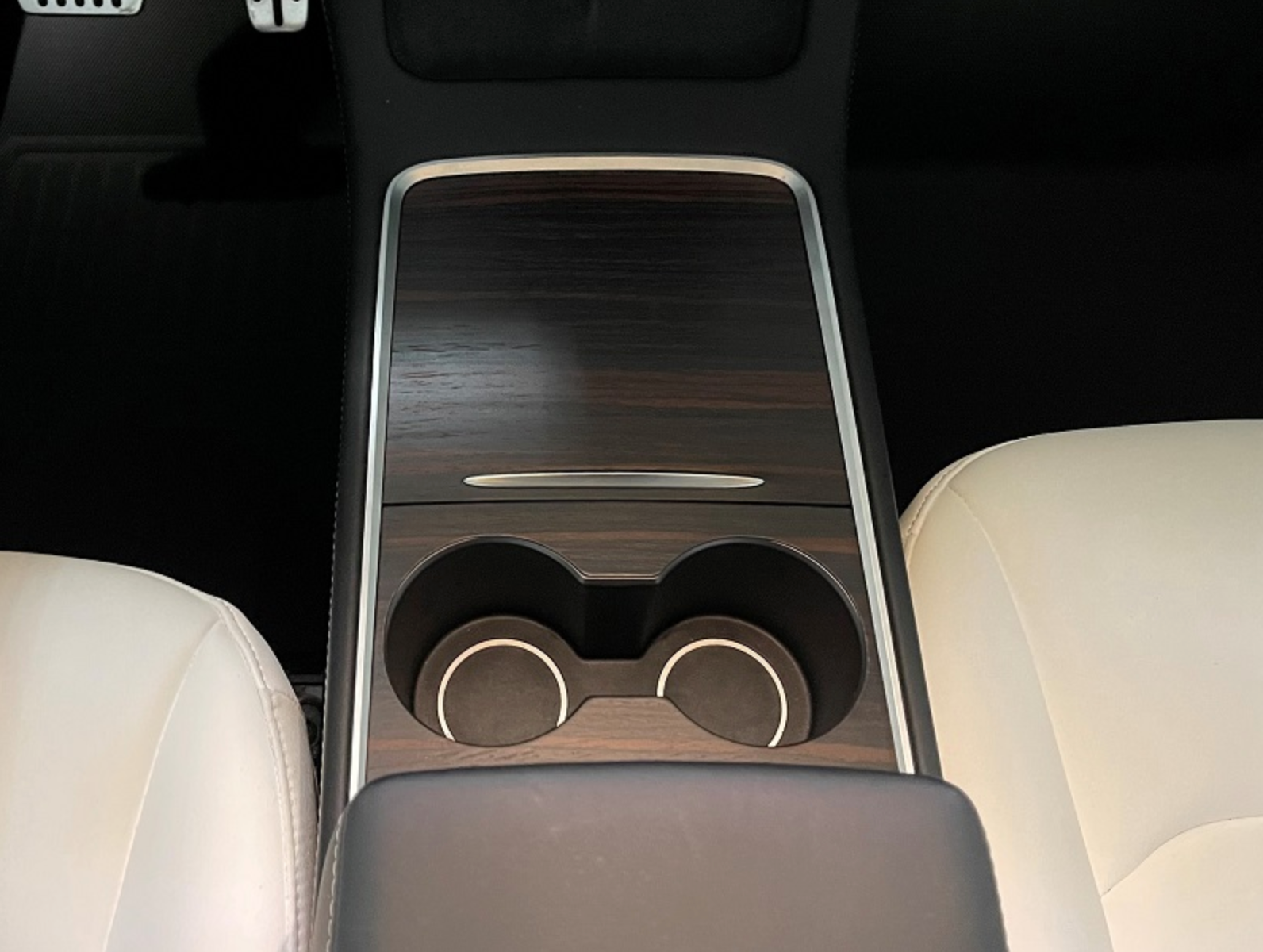 wood center console